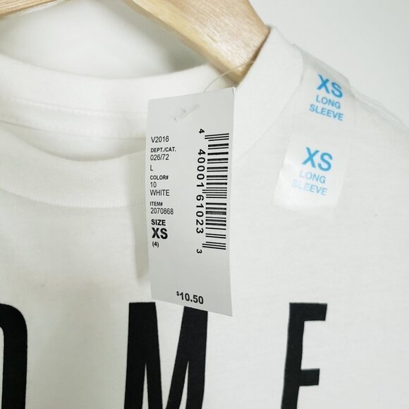 The Children's Place Shirt White Long Sleeve Tshirt XS 4 New - Picture 5 of 7